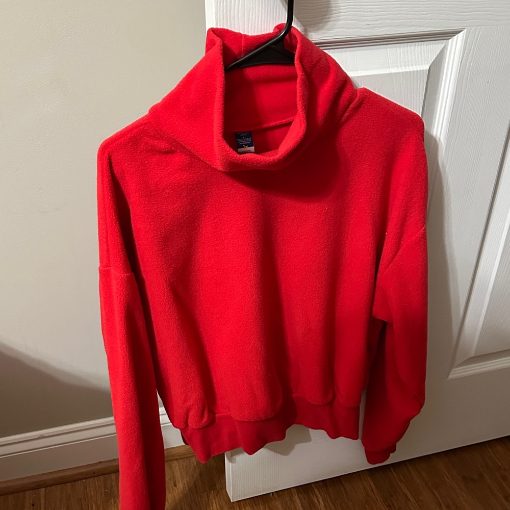 Red Old Navy Mockneck Women's Sweater